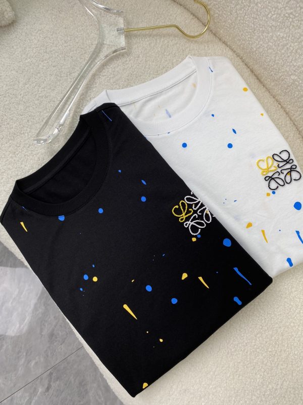 LOEWE 2023 official website spring and summer latest fashion round neck short-sleeved T-shirt - Image 10