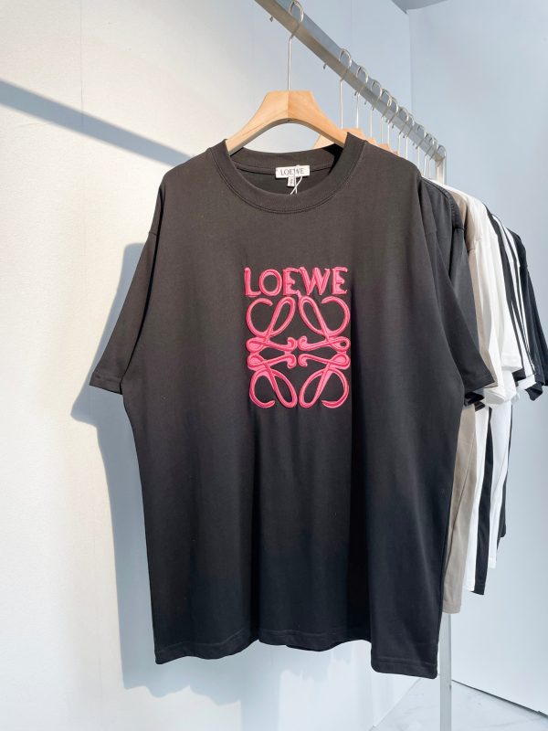 LOEWE #classic models Exclusive custom-made dyeing cotton material texture superb front panel neon Sao powder embroidery - Image 4