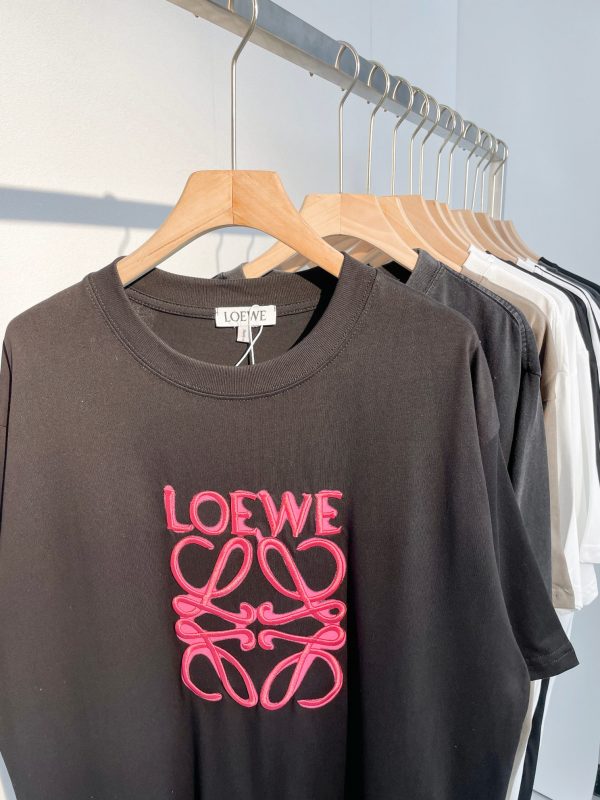 LOEWE #classic models Exclusive custom-made dyeing cotton material texture superb front panel neon Sao powder embroidery - Image 5