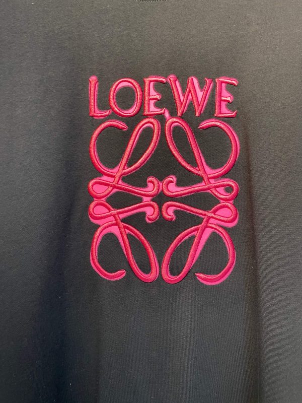 LOEWE #classic models Exclusive custom-made dyeing cotton material texture superb front panel neon Sao powder embroidery - Image 8