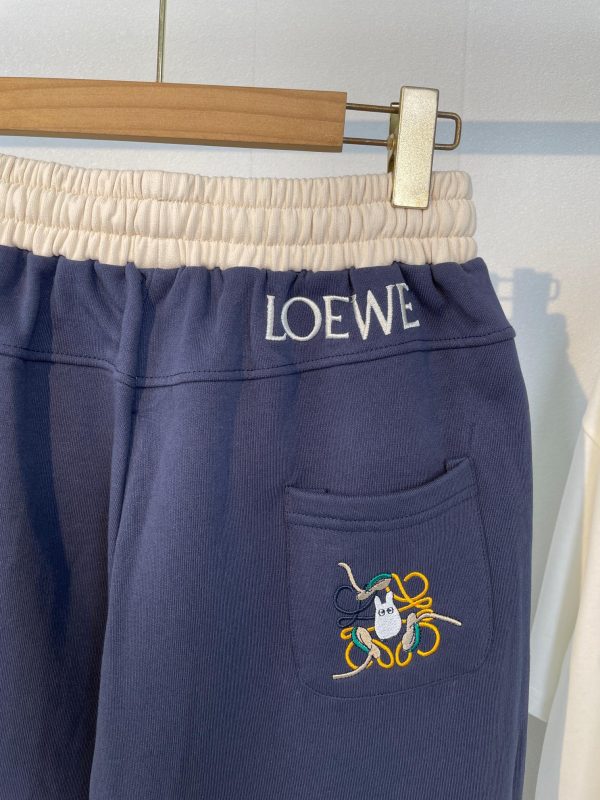 LOEWE# Exclusive custom weaving and dyeing pure cotton material with superb texture, front panel stitching pocket color matching embroidery - Image 6