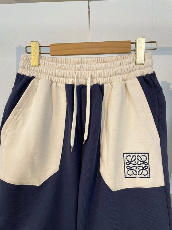 LOEWE# Exclusive custom weaving and dyeing pure cotton material with superb texture, front panel stitching pocket color matching embroidery - Image 9