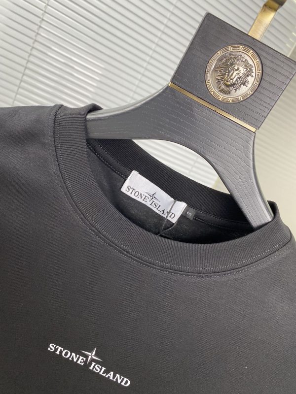 STONE ISLAND Stone Island 2023ss spring and summer high-quality 260g Gucci double yarn tide brand cotton T-shirt, handicraft grade - Image 7
