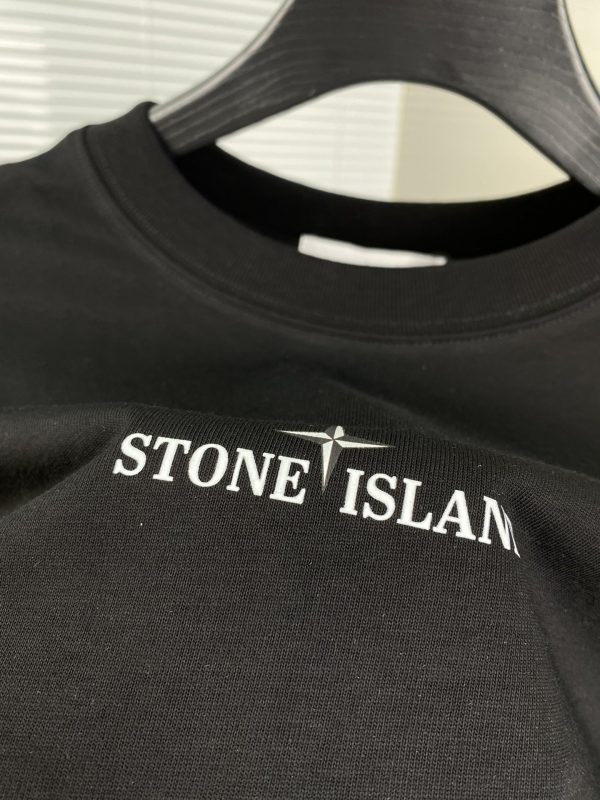 STONE ISLAND Stone Island 2023ss spring and summer high-quality 260g Gucci double yarn tide brand cotton T-shirt, handicraft grade - Image 9