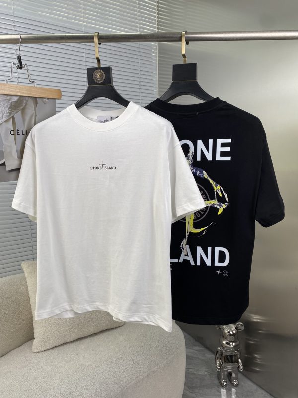STONE ISLAND Stone Island 2023ss spring and summer high-quality 260g Gucci double yarn tide brand cotton T-shirt, handicraft grade - Image 10