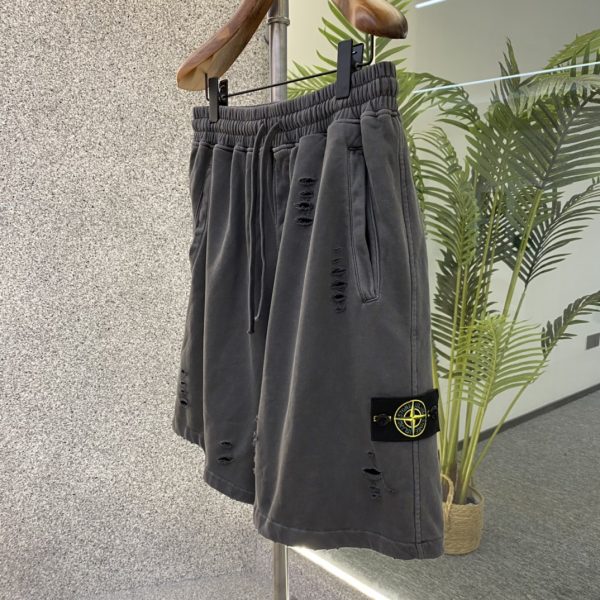 STONE ISLAND Stone Island: Casual shorts washed and damaged ? ... 100% cotton fabric ordered by brand company - Image 7