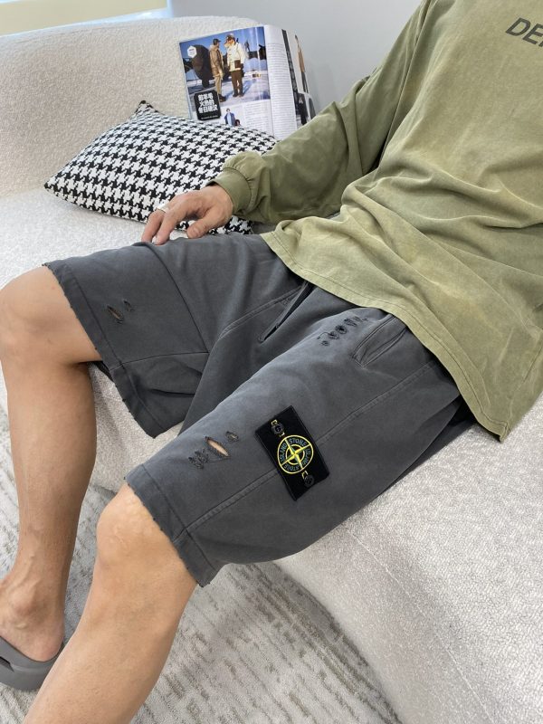 STONE ISLAND Stone Island: Casual shorts washed and damaged ? ... 100% cotton fabric ordered by brand company - Image 10