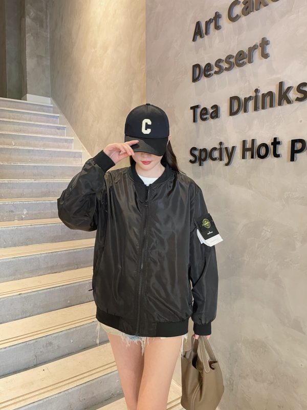 STONE ISLAND/Stone Island 22FW back compass embroidery jacket coat upper body effect - Image 9
