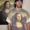 Supreme SS22 Week12 x STONE ISLAND Stone Island joint Mona Lisa logo letter Logo round neck short-sleeved T-shirt