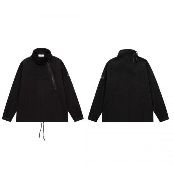 STONE·ISLAND Stone Island Diagonal Zipper Jacket Jacket - Image 3