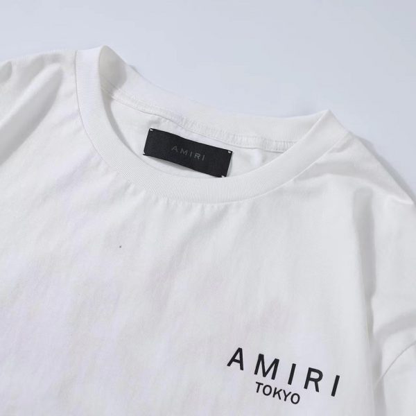 Amiri 22 New Japan Tokyo Limited Bone Print Short Sleeves - Image 3