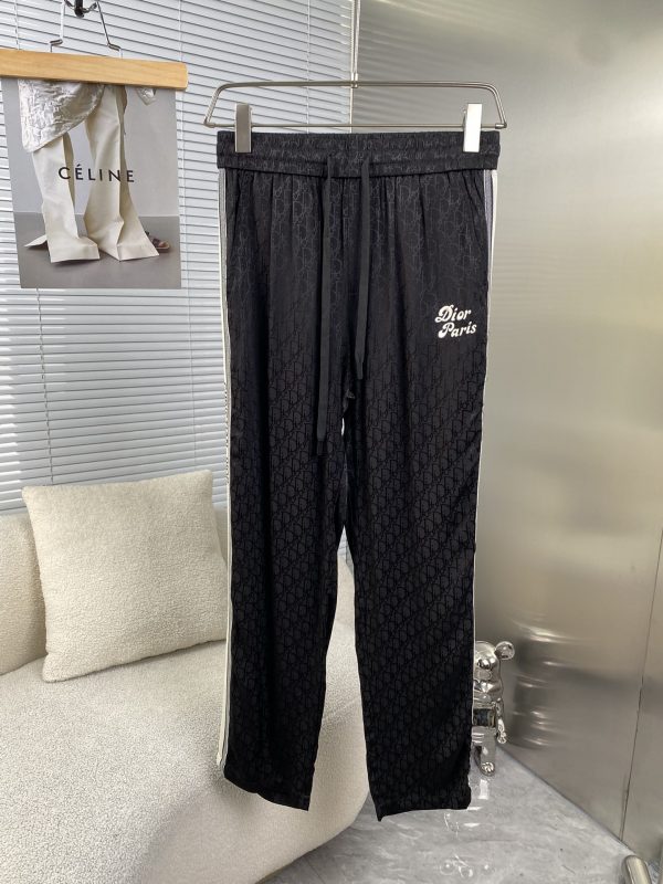 Dior 2023 autumn and winter new men's casual pants, high-end custom pure cotton breathable fabric, breathable micro-elasticity and extremely comfortable