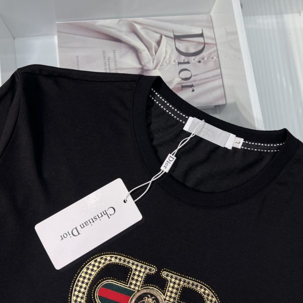 Dior - 2023ss spring and summer boutique men's and women's same style short-sleeved T-shirt, official website synchronization, high-end quality, custom imported double mercerized cotton fabric - Image 7