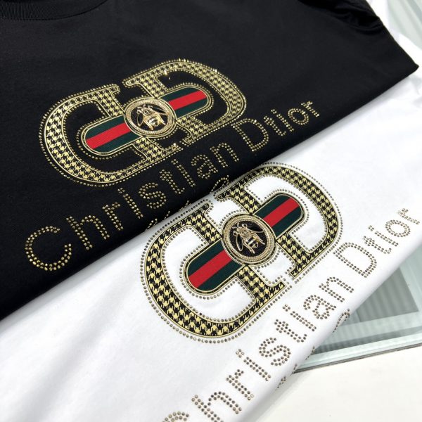 Dior - 2023ss spring and summer boutique men's and women's same style short-sleeved T-shirt, official website synchronization, high-end quality, custom imported double mercerized cotton fabric - Image 10