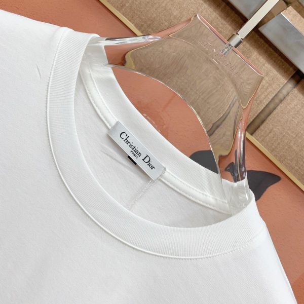 Dior 2023ss spring and summer boutique short-sleeved T-shirt High-end quality Customized top long-staple cotton fabrics, made by top manufacturers, fashion big-name heavy-handcraft logo design - Image 13