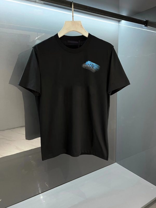 Dior 2023 spring and summer chri*tian di*r atelier print logo silhouette short-sleeved T-shirt
