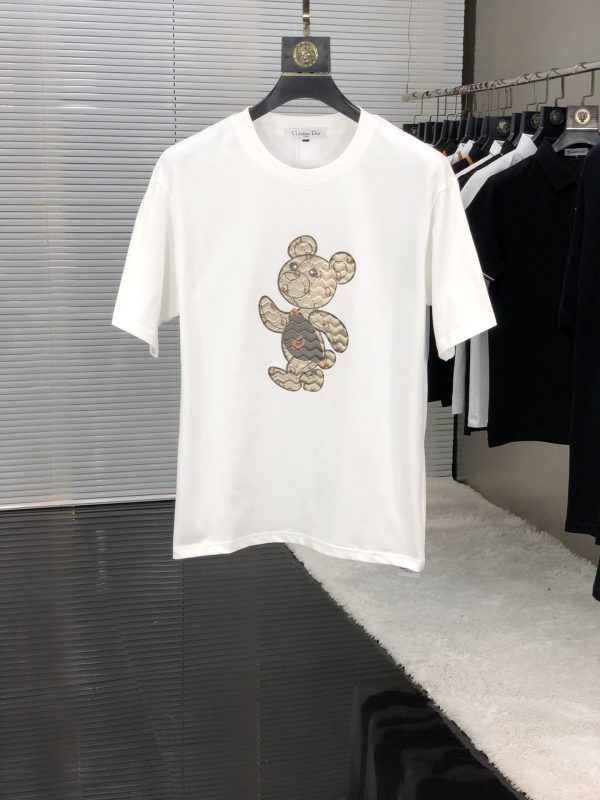Dior 2023SS spring and summer new short-sleeved T-shirt, available at counters at the same time, imported pure cotton fabric for customers, comfortable and breathable - Image 2