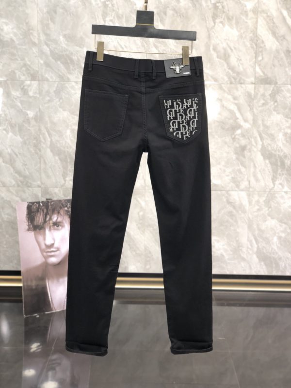 Dior Exclusive Backdrops! high quality! Non-market currency! 2023 spring and summer new hot style jeans, imported custom fabrics, classic fit, classic jeans color - Image 3