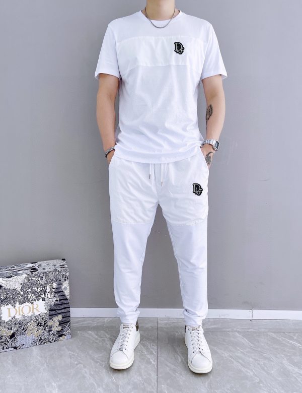 [DIOR] 2023 official website with the same style. World-renowned luxury brand. Summer men's short-sleeved suit, high quality - Image 3