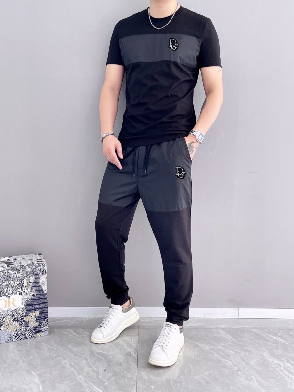 [DIOR] 2023 official website with the same style. World-renowned luxury brand. Summer men's short-sleeved suit, high quality - Image 5