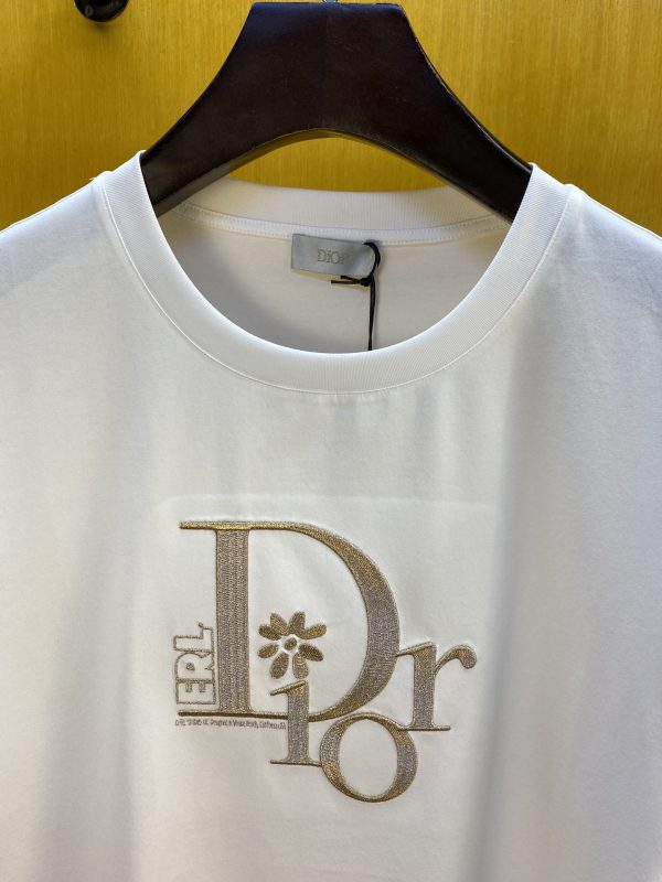 Dior ss new letter Dior by ERL embroidered letter short-sleeved T-shirt, the same as ZG, this T-shirt comes from the DIOR BY ERL exclusive joint series - Image 4