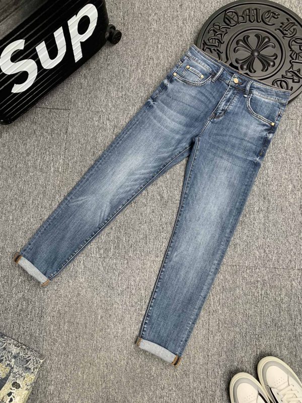 Fendi 2023 spring and summer new men's jeans The fabric has good elasticity. Exclusive sale, official website synchronization, fashion and elegance