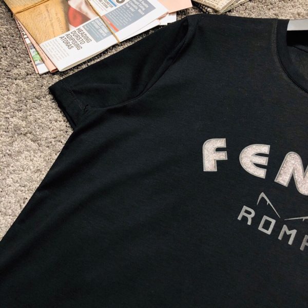 Fendi* original single quality 2023 latest men's short-sleeved T-shirt selected counter custom-made top - Image 4