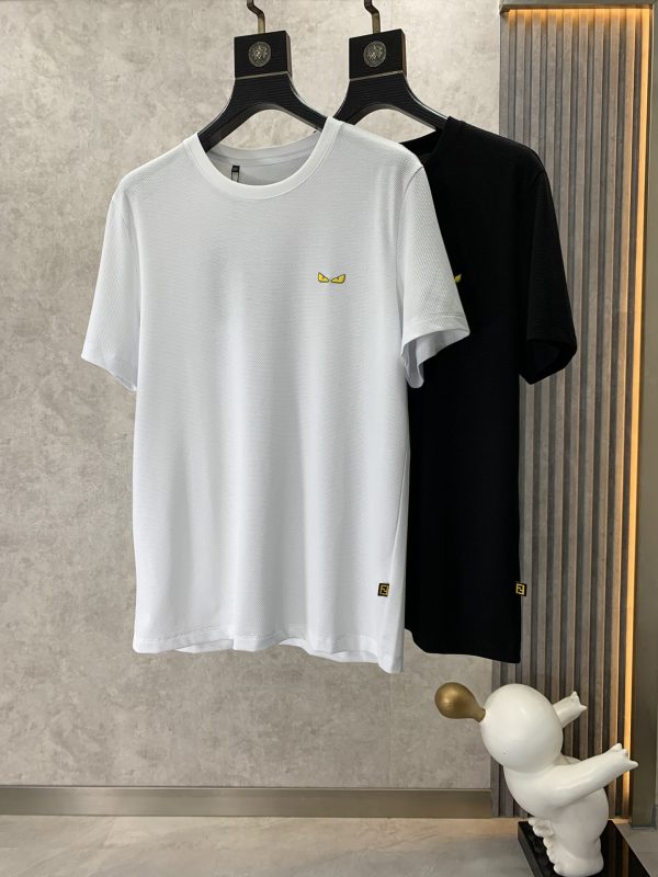 Fendi 2023 summer new product ? fashion round neck short sleeves ? high-end custom all-match style counter classic element design