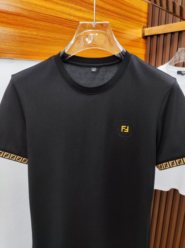 FENDI ??Top round neck fashion casual short sleeves ???? High-end custom versatile style that anyone can easily control Fabric full custom craft Luxury classic brand on the chest - Image 8