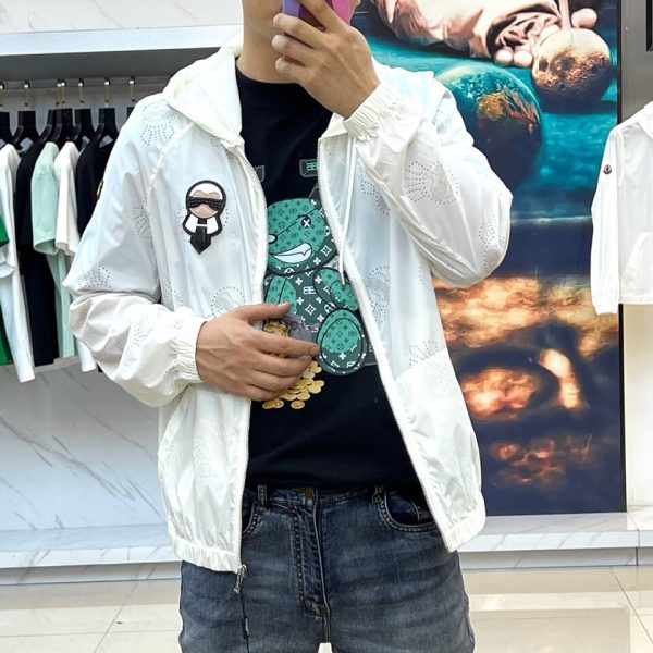 Fendi, 2023ss early spring new sun protection jacket jacket! 23s early spring jacket, high-tech smooth polyester amine fiber material