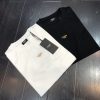 FENDI's new season new short-sleeved T-shirt with Fendi Roma miniature embroidery on the chest, brand letter logo highly recognizable and simple miniature Fendi Roma embroidery design