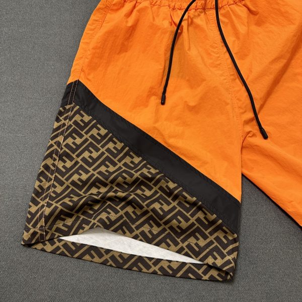 FENDI/2023 new FF letter print contrast color logo casual shorts - Image 4
