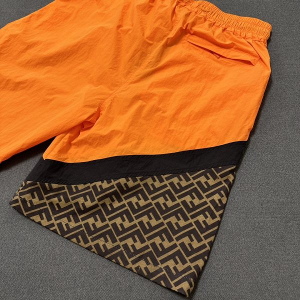 FENDI/2023 new FF letter print contrast color logo casual shorts - Image 3