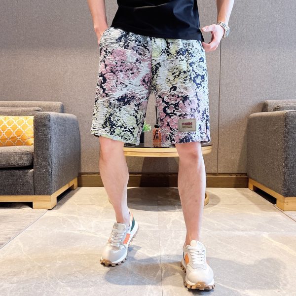 [FENDI] (Fat Gospel) 2023 official website with the same style. World famous luxury brand. Summer men's double yarn pure cotton high quality - Image 3