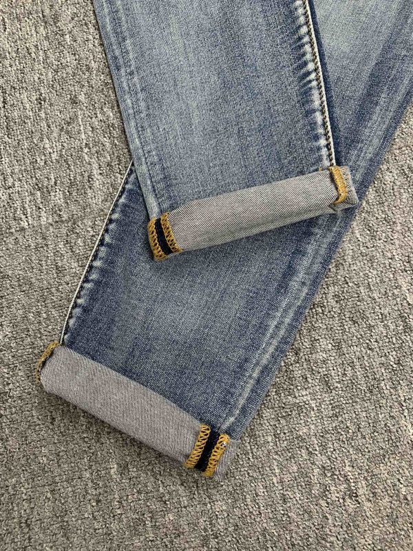 Fendi 2023 spring and summer new men's jeans The fabric has good elasticity. Exclusive sale, official website synchronization, fashion and elegance, heavy craft design - Image 4