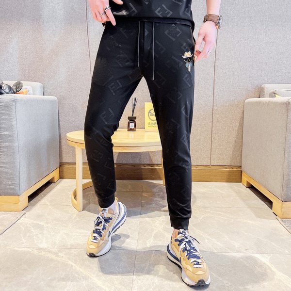 [FENDI] Fat Gospel 2023 official website with the same style. World famous luxury brand. Summer men's short-sleeved suit - Image 5