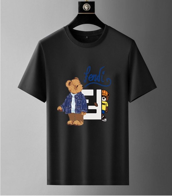 [FENDI] (Fat Gospel) 2023 official website with the same style. World-renowned luxury brand. Summer men's (double mercerized) high-quality ? goods set - Image 8