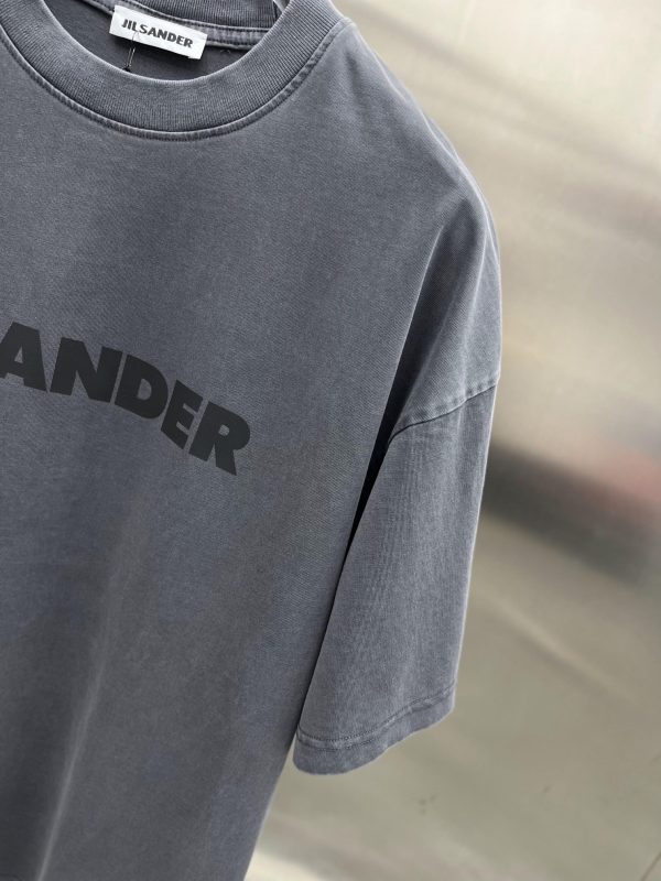 JIL SANDER Glue Epoxy Process Heavy Industry Wash 290g Round Neck Short Sleeve T-Shirt OS Version S-XL - Image 6