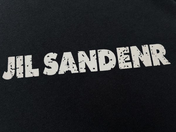 Arctertx/ Archeopteryx x JIL SANDER joint cooperation flocking foam printing gold thread embroidery casual short sleeves - Image 5