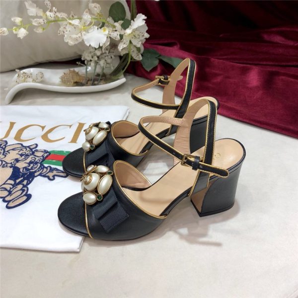 gucci Block heel sandals replica shoes
