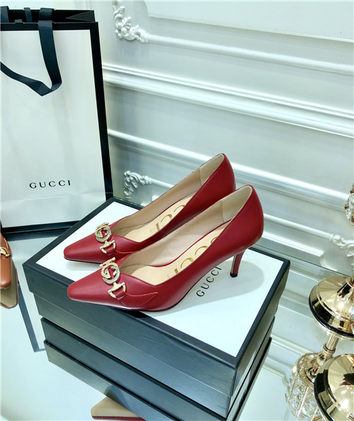gucci horsebit heel shoes