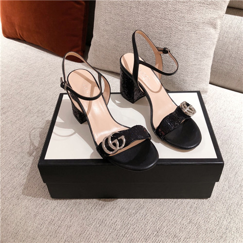 gucci block heel sandals