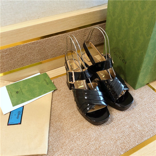 gucci block heel sandals women