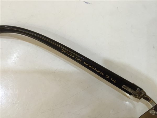 Cartier 3524012 Black Cattle Horn Eyeglasses In Silver - Image 4