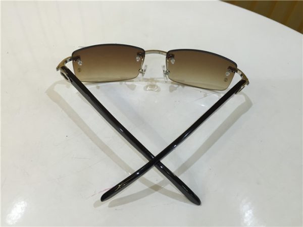 Cartier 3524012 Black Cattle Horn Eyeglasses In Silver - Image 11