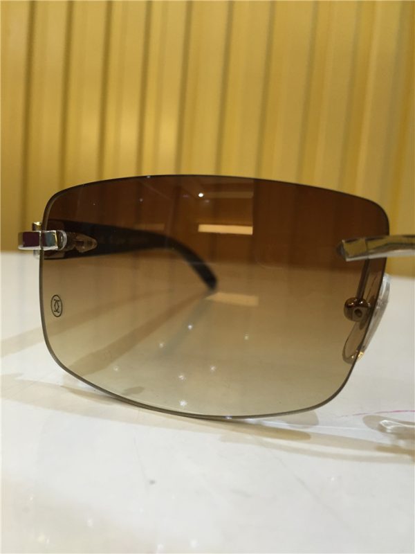 Cartier 3524012 Black Cattle Horn Eyeglasses In Silver - Image 13
