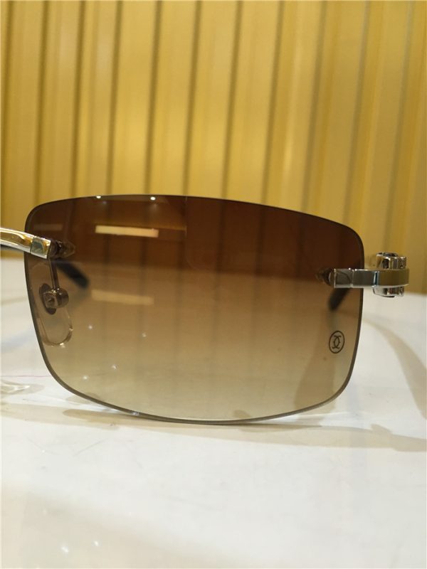 Cartier 3524012 Black Cattle Horn Eyeglasses In Silver - Image 15