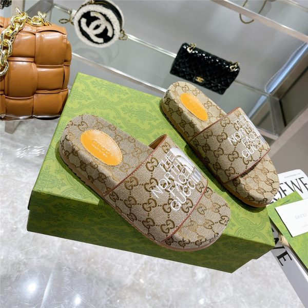 Gucci X The North Face GG Logo Slides - Image 3