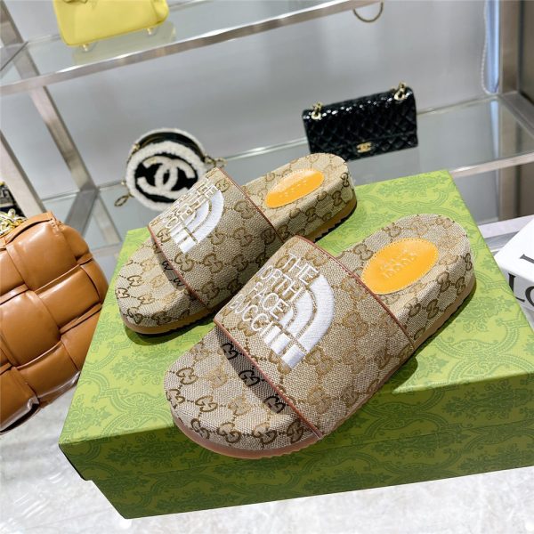 Gucci X The North Face GG Logo Slides - Image 8