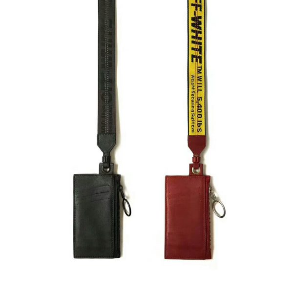 Off White Arrow Print Card Holder OF012(Red) - Image 5